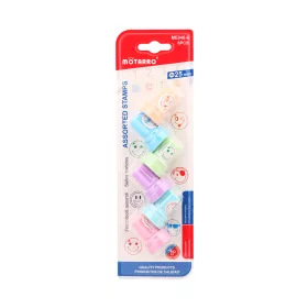  Gyereknyomda beige kacsintós, világoskék laza, zöld csillagszem, lila hahota, világoskék félszemű, rózsaszín smiley 25 mm
