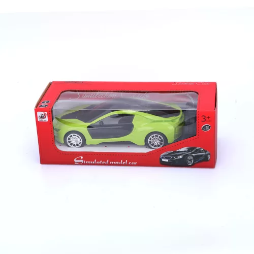 Piros BMW i4-es sport autó - távirányítós - 19 x 8,5 x 6 cm - műanyag