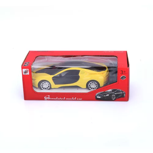 Piros BMW i4-es sport autó - távirányítós - 19 x 8,5 x 6 cm - műanyag