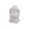 Fehér térdelő és olvasó angyal - 18 cm