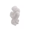 Fehér térdelő és olvasó angyal - 18 cm