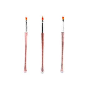 Műköröm díszítő ombre ecset 3 darabos szett 17,5 cm