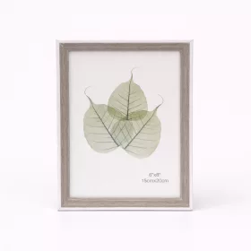  Modern képkeret 17×22 cm – 15×20 cm fotóhoz, szürke fa hatású kivitelben