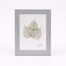   Modern képkeret 19×24 cm – 15×20 cm fotóhoz, világosszürke fa hatású kivitelben