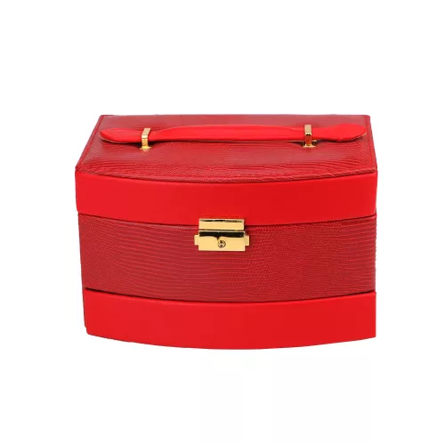 Ékszertartó doboz piros 22 cm magas