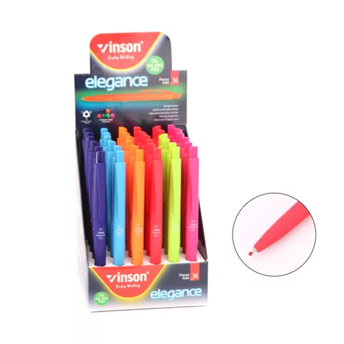 Vinson elegance golyóstoll háromszög alakú fogórész 0.7mm Kiváló minőségű nikkel-ezüst Svájci hegy