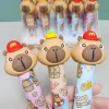 Capybara toll formájú radír – 12 cm-es kék radírgumi dizájntoll kivitelben