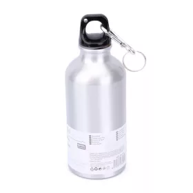   KMT Style fém kulacs 500 ml – ezüst, karabínerrel, sport és túra palack