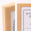 A4 méretű világos fa hatású képkeret – természetes oklevél- és dokumentumkeret, modern faliképkeret