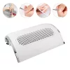 Műkörmös porelszívó kéztámasz, 3 ventilátor 40W, körömszalon eszközök - fehér
