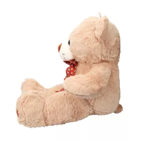 Plüss maci barna nyakkendővel 60 cm - világos barna