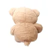Plüss maci szívecskével 60 cm - világos barna