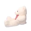 Plüss maci nyakkendőben 60 cm - fehér