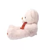 Plüss maci barna nyakkendőben 60 cm - fehér