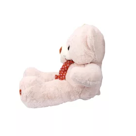 Plüss maci barna nyakkendőben 60 cm - fehér