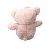 Plüss maci barna nyakkendőben 60 cm - fehér