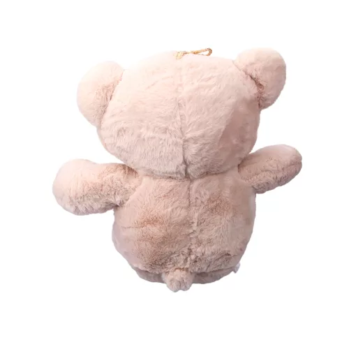 Plüss maci barna nyakkendőben 60 cm - fehér