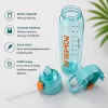 Fehér sport kulacs 1030 ml – szivárgásmentes BPA-mentes ivópalack biztonsági zárral