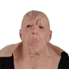 Groteszk latex maszk – rémisztő felnőtt jelmez kiegészítő Halloweenre és farsangra