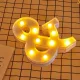 LED Dekoráció Betűk Ábécé Száma Lámpa 22 cm - & ábécé