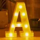 LED Dekoráció Betűk Ábécé Száma Lámpa 22 cm - A ábécé - hideg fényű
