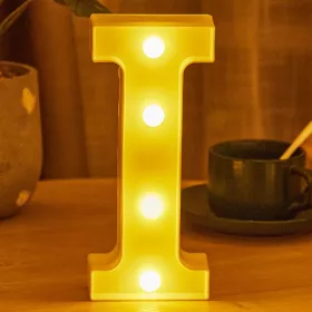   LED Dekoráció Betűk Ábécé Száma Lámpa 22 cm - I ábécé