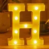 LED Dekoráció Betűk Ábécé Száma Lámpa 22 cm - K ábécé
