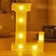 LED Dekoráció Betűk Ábécé Száma Lámpa 22 cm - L ábécé