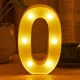LED Dekoráció Betűk Ábécé Száma Lámpa 22 cm - O ábécé