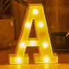 LED Dekoráció Betűk Ábécé Száma Lámpa 22 cm - X ábécé