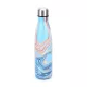 Vákumszigetelt rozsdamentes acél termosz - 500 ml, kék márvány mintás