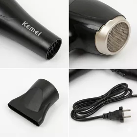   Kemey KM-5805 nagysebességű negatív ionos hajszárító – 1000 W, intelligens hőmérséklet-szabályozással