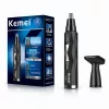 Kemei KM-6673 2 az 1-ben orr- és szakállnyíró – vezeték nélküli trimmer cserélhető fejjel