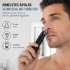Kemei KM-1013B 2 az 1-ben orr- és szakállnyíró – vezeték nélküli trimmer cserélhető fejjel, fekete