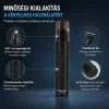 Kemei KM-1013B 2 az 1-ben orr- és szakállnyíró – vezeték nélküli trimmer cserélhető fejjel, fekete