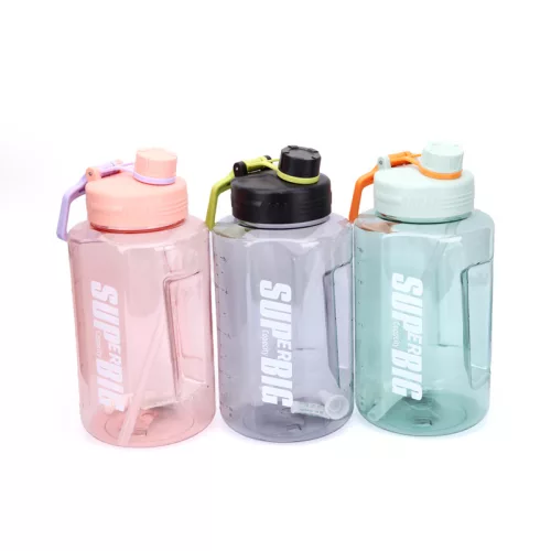 Motivációs kulacs SuperBig sport kulacs 1,5 L - Rózsaszín