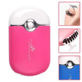   Elektromos Műszempila Ragasztó Szárító Ventilátor - Pink