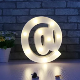   LED Dekoráció Betűk Ábécé Száma Lámpa 22 cm - @ ábécé