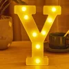 LED Dekoráció Betűk Ábécé Száma Lámpa 22 cm - @ ábécé