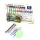 Dozen olajfesték készlet 12x12 ml – 4 ecsettel és palettával, élénk színek művészeknek