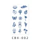 Növényi Alapú Tartós Matrica Tetoválás 60 x 105 mm CBX-002