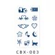 Növényi Alapú Tartós Matrica Tetoválás 60 x 105 mm CBX-003