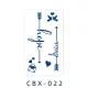 Növényi Alapú Tartós Matrica Tetoválás 60 x 105 mm CBX-022