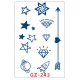 Növényi Alapú Tartós Matrica Tetoválás 110 x 180 mm GZ-243