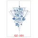 Növényi Alapú Tartós Matrica Tetoválás 110 x 180 mm GZ-305