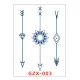 Növényi Alapú Tartós Matrica Tetoválás 80 x 110 mm GZX-003