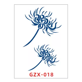   Növényi Alapú Tartós Matrica Tetoválás 80 x 110 mm GZX-018