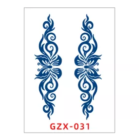   Növényi Alapú Tartós Matrica Tetoválás 80 x 110 mm GZX-031