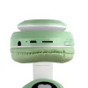 Macskafül, Színes ragyogás, Bluetooth 5.0 fülhallgató mikrofonnal, Sárga