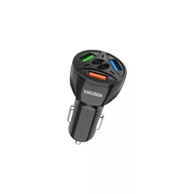 Kakusiga - szivargyújtós töltő 3 USB kimenettel - fekete